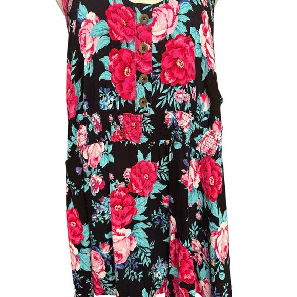 Plus Size TORRID Smocked Waist Button-Front Slub Tank Top 17325810 Size 3 3X - Picture 6 of 14